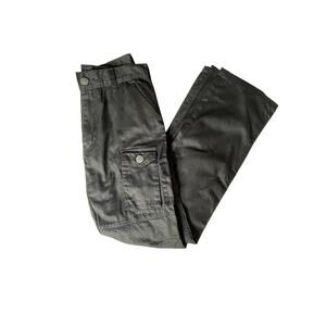 Gray Earth Men's 30x28 Black Cargo Pants All Cotton Utility Pockets Workwear EUC